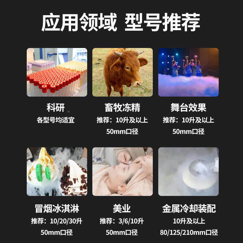 多用途液氮罐1/20/L30/500升储冷HTZ存精子生物容器桶实验大口径