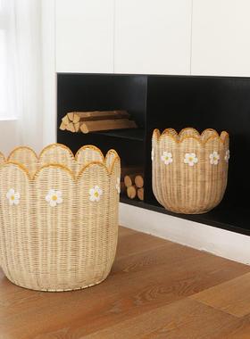 跨境藤编物3997物篮家居民宿装饰玩具杂纳收纳篮储手工编织收筐