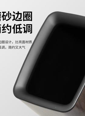 木纹ANO家垃圾桶用新中式复古卫无盖直投卧圆形客厅厨房室生间高