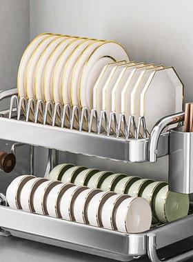 304不锈钢碗碟收F98SH69S纳架沥水篮架厨房置物台放碗盘碗面碗筷