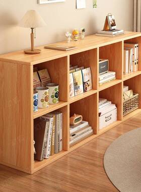 书矮架绘CIU本置物架落柜地子储物柜书柜家用收纳柜组柜合八格赵
