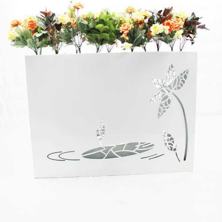 外铁艺花箱售楼部长方形种植槽别hx-9户墅隔断花花外架商场室花箱