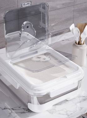 025新款米桶家用防潮密封大ANR米收防纳盒米缸米箱2面粉储物罐虫