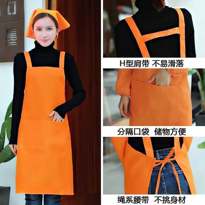 J6D广告围裙房F756HJHT定制Alog印o字工作服女家用厨防水防油餐饮