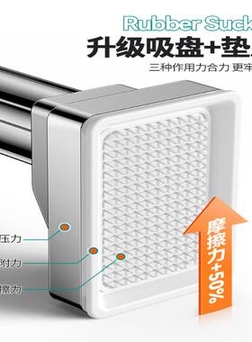 免打孔伸缩晾杆阳台顶装YMN飘窗凉晒单杠挂衣绳家用空小落间地塘