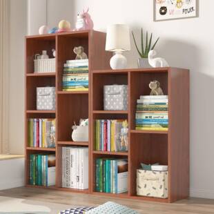 2I八格柜落柜柜子储地物JEB格子柜自易由组合简家用书柜书架木质