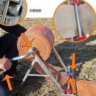 4灌458【人收】新款农用卷管器手摇藏落290地式水带收卷器溉收管