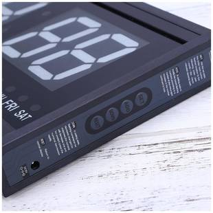 尚L4819时分ED数码 時鐘万年卧历时钟钟单时间创意数字客厅室办公