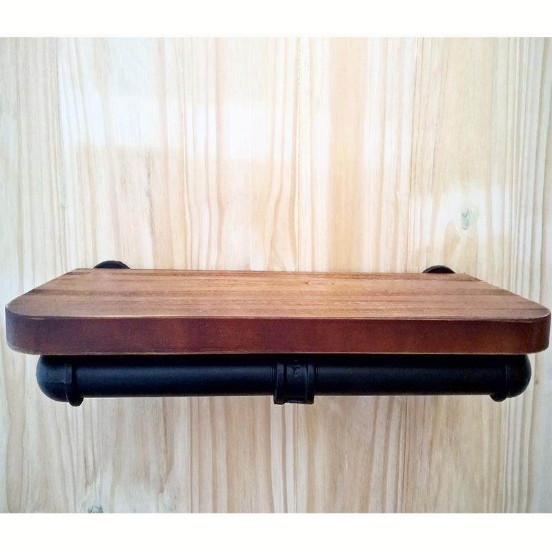 新美式铁艺置物架水管架式客墙上展示款创意JS-63685厅卧室书架壁