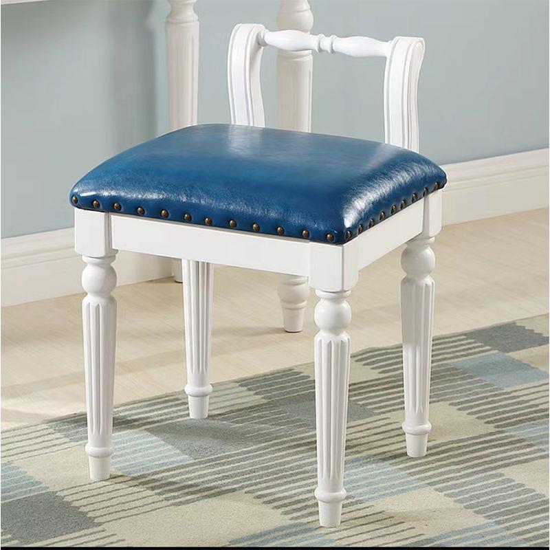 美式梳妆TFV凳约欧台式全实木化妆凳靠背梳妆椅子布艺软包简主公