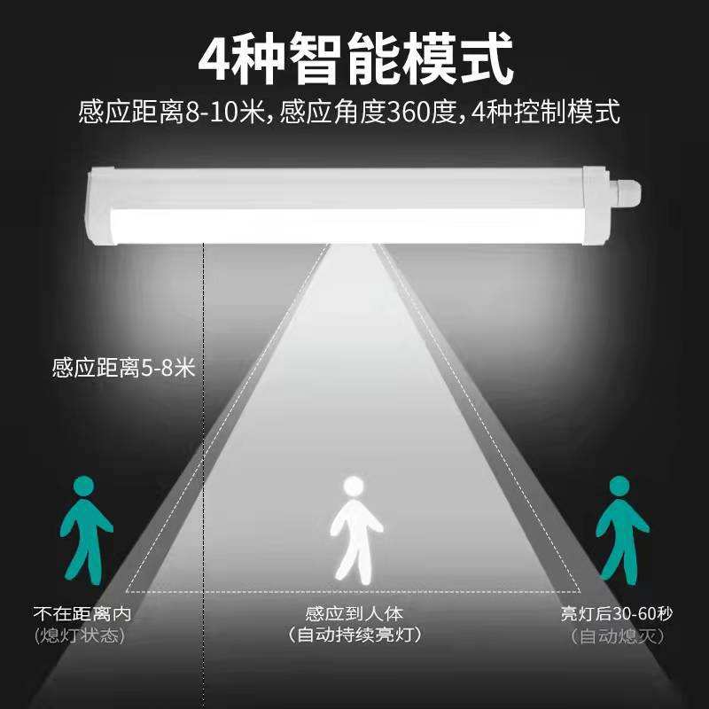 太阳能LED日光灯管带人体感应户外垃圾分类、公厕 广告箱庭院专用