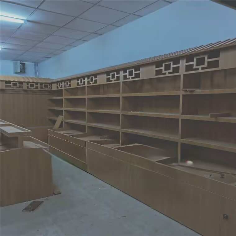 木制展柜超市杂食品杂粮地方特产干果柜糖果货架货柜多层落地式
