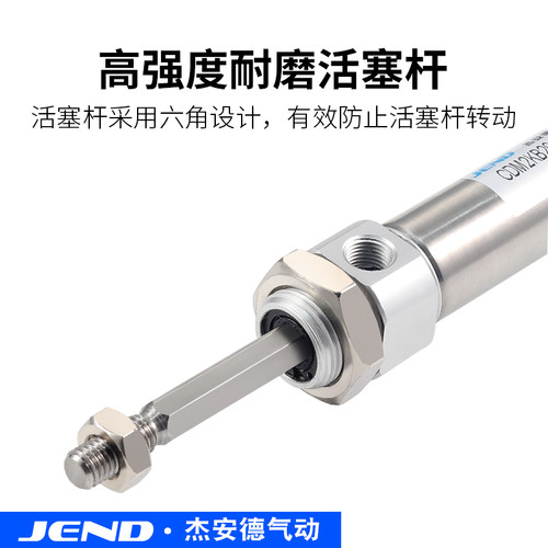 SMC型不锈钢迷你六角防转气缸CDM2KB20/25/32/40-50X75X200X300