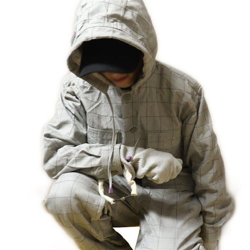 屏蔽服高压500KV带电作业全套电工维修静电导电防护服电磁绝缘服