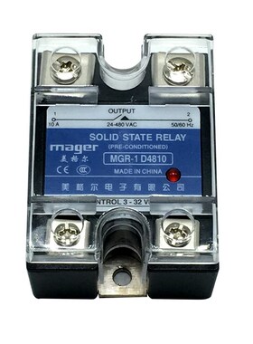 美格尔单相固态继电器小型SSR MGR-1  D4825 40A 60A  A4840 SSVR