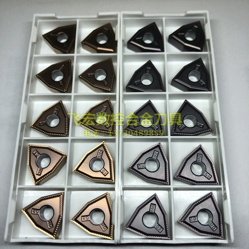 R0.2角精车桃型数控刀片WNMG/WNGG080402-OM不锈钢高温合金钛合金