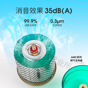 03B SMC型洁净器AMC220 02B AMC320 04B降低噪音消声器 AMC520