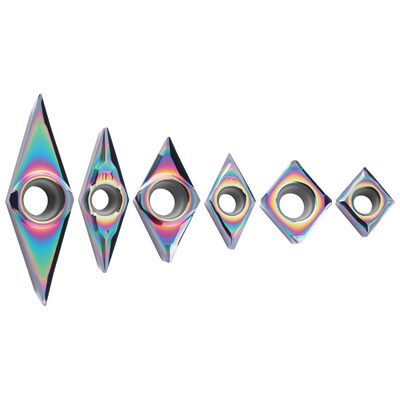 七彩铝用数控刀片CCGT09T304菱形内孔刀片DCGT11高光镗孔车刀粒06