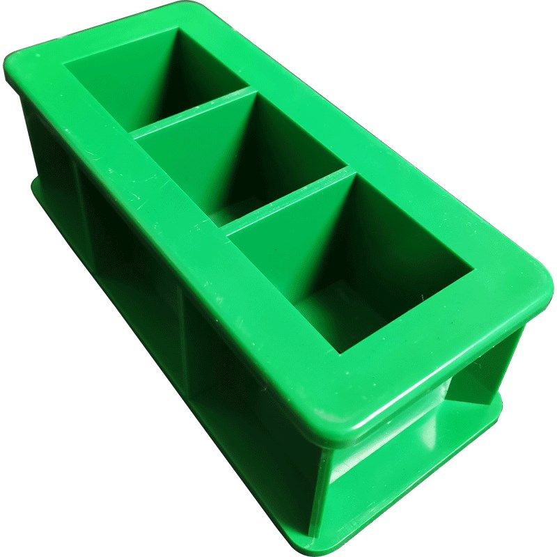 40mm三联塑料试块模具加厚水泥快速试模50mm三联混凝土抗压模盒子