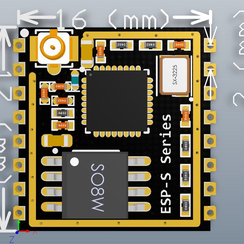 【优信电子】ESP8266串口转WIFI模块 ESP-07S 工业级 低功耗