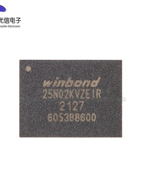 原装正品 贴片 W25N02KVZEIR WSON-8 3V 2Gb 串行NAND闪存芯片