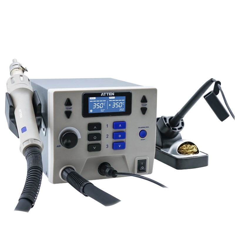 安泰信ST-8602D大功率恒温焊台电烙铁热风枪二合一焊锡维修拆焊台