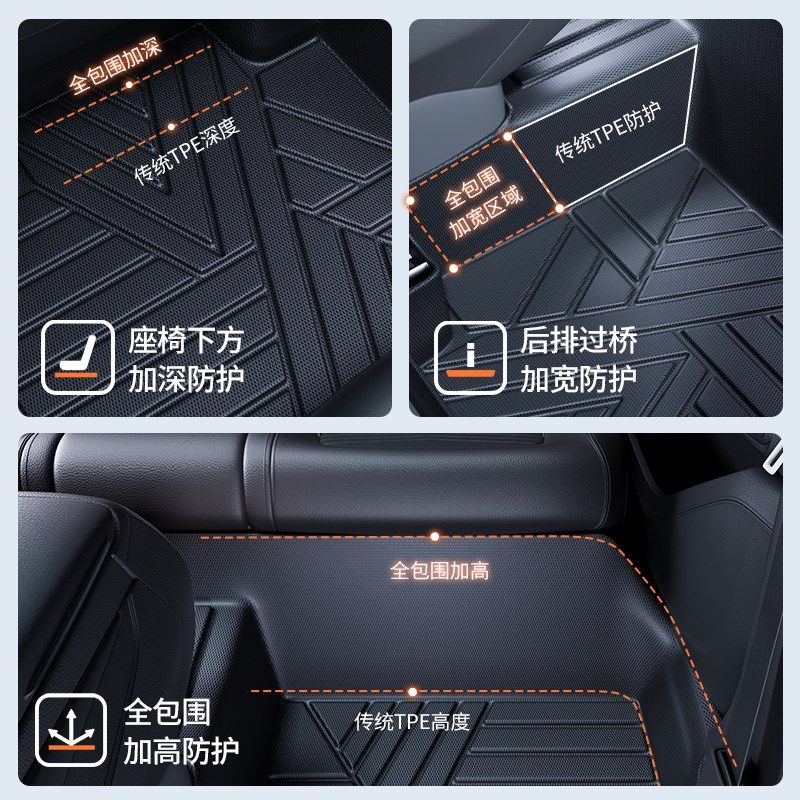 TPE全包围汽车脚垫长安cs75plus逸动cs55cs35糯玉米unitVZTK欧尚