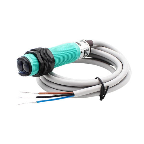 红外线洗车光电开关传感器漫反射E3F-DS200C1三线NPN常2米可调24V