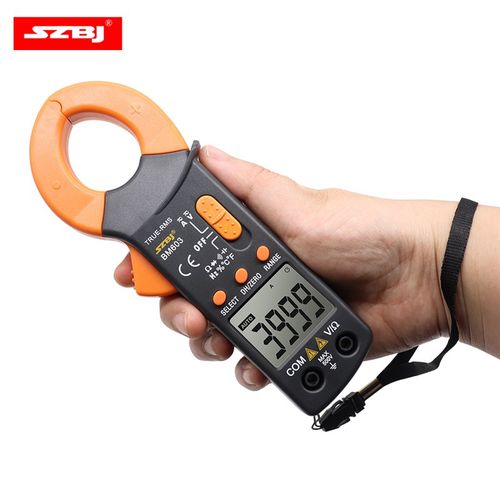 滨江BM603交直流防烧602电工钳形电流表钳表数字高精度万用表电容