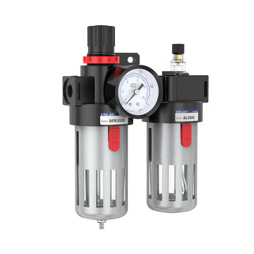 油水分离器带自动排水bfc2000气源处理器二联件气管调压过滤器BC