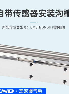 亚德客型磁偶式无杆气缸RMH带导轨10/16/20/25-50X100*200X250S