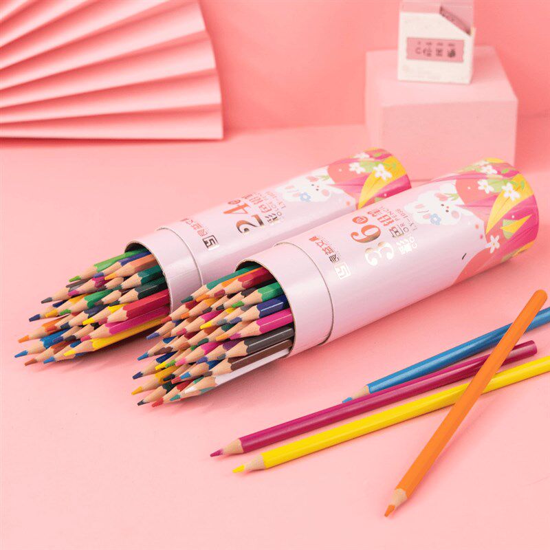【下单立减50】可擦彩色铅笔24色48色儿童填色涂鸦绘画学生画笔-Q