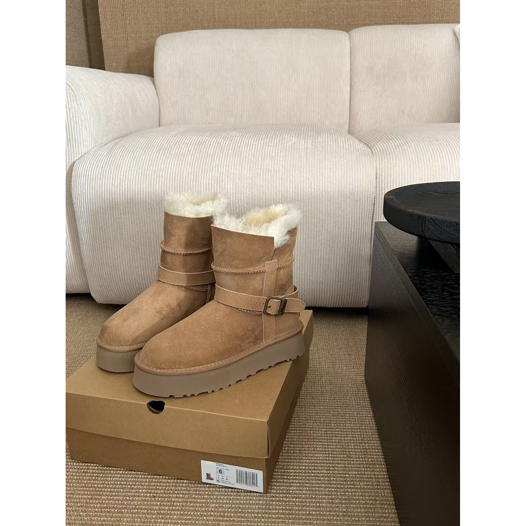 【骑士靴】防滑厚底|低筒中筒任选桑坡真皮毛一体雪地靴2025