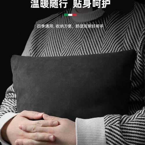 抱枕被子两用厚办公车室折汽加叠GysuoDQj午睡枕头毯子二合一沙发