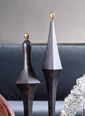 简约现代何艺术摆件板房间售楼样处玄关DS8710D电视柜软桌面创意