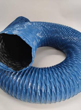 比一比蓝色1臂60m114m负压防火阻燃万吸气管向焊烟净化器风管