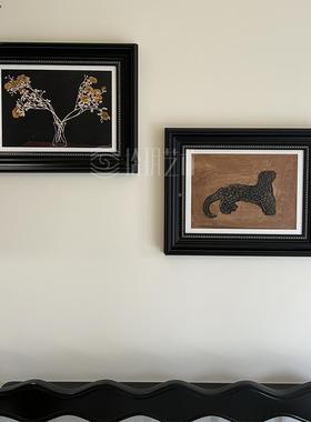 中古装饰画玄关墙挂风画法高式复FM894130古面客厅级感小众艺术常