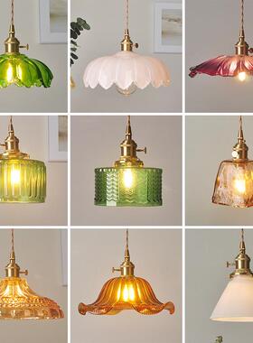 灯日式北欧简约铜个性餐厅吧台阳吊台酒吧咖啡XD190327厅单头吊黄