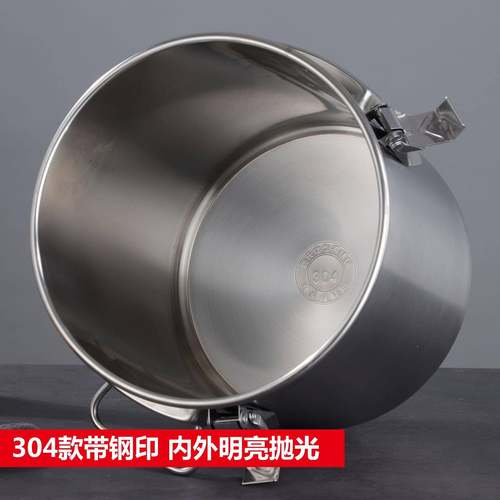新款钢30425-35CM无磁不锈密桶食堂饭店汤桶米桶透封明带蓄水盖桶