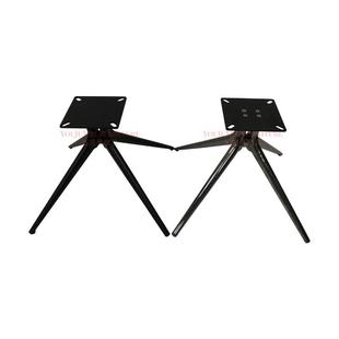 不钢钛色四爪锈脚椅休闲四黑星脚架转椅配件椅子YJM SX00底座加厚