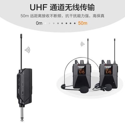无领夹头戴线式麦克风话师筒音乐器U-G03BH扩器收音录音采访教直