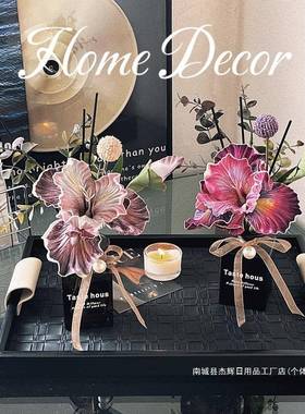 无火香薰花艺摆子件家室用内栀花卫生间厕所洗台花摆asdd手设绢花