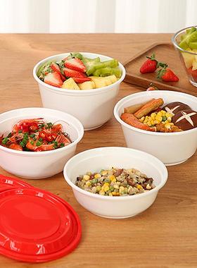 铭星卖广式外QVI圆形一次性餐盒快餐汤加面粉打包饭盒塑料厚便当