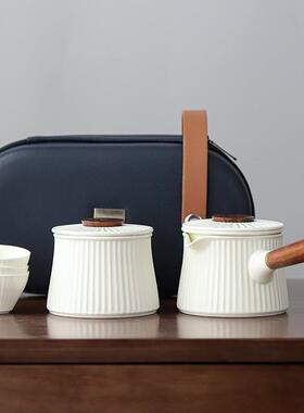 东篱快杯17934便式携旅行具侧茶把壶功夫茶具陶瓷茶具客套装