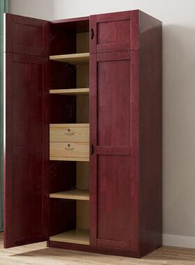 工程实木柜组合中式开门双衣地柜培训68672基衣通用营地制式床具