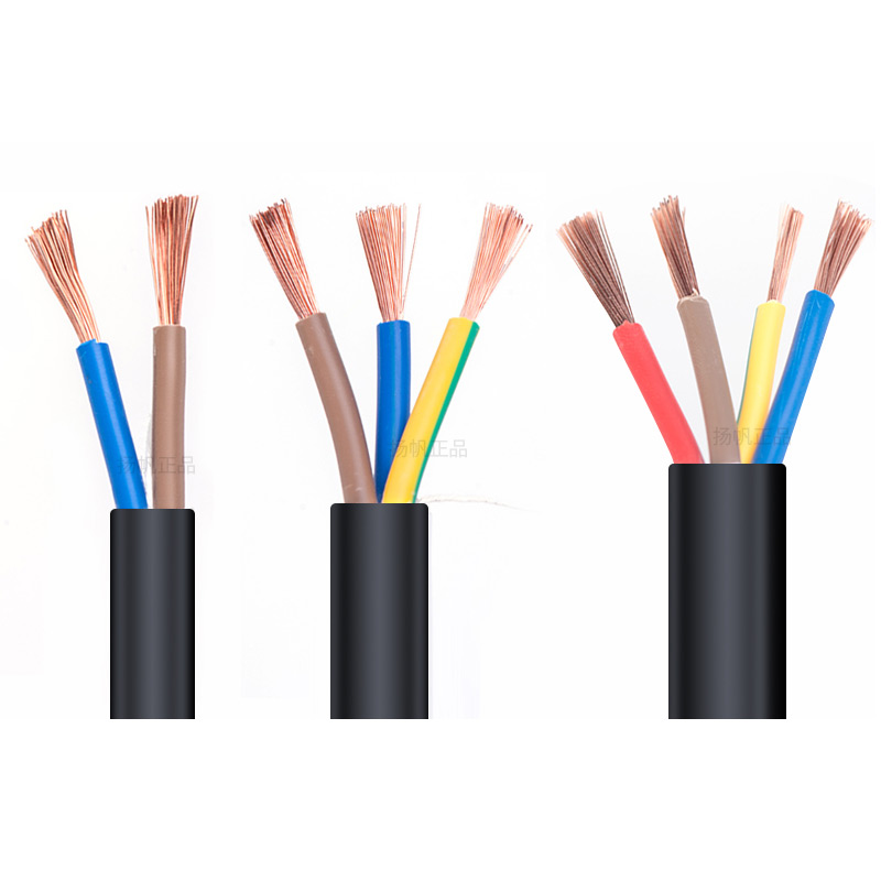 家用电缆线工程RVV软线护套线2芯3芯1E1.52.546平方户外三相电源
