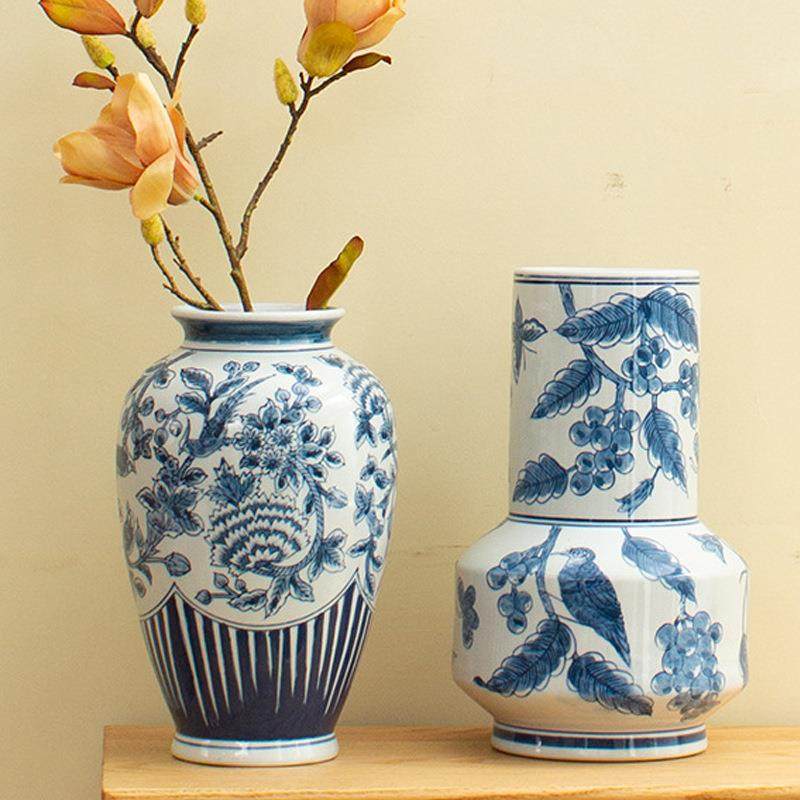 复古风法式手工青件瓷OAB陶瓷花瓶插花花器摆插花花装储饰品物罐,橡塑材料及制品,工业陶瓷,淘宝优惠券,粉丝福利购,淘宝优惠卷