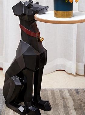 北客厅摆BJ920件沙型落地狗创意家居欧大软装饰品发旁轻奢乔迁新