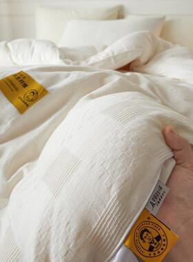 A母婴级冬纯棉大豆被李类官奇55%大MN-2豆纤被华夫格被芯被褥加厚