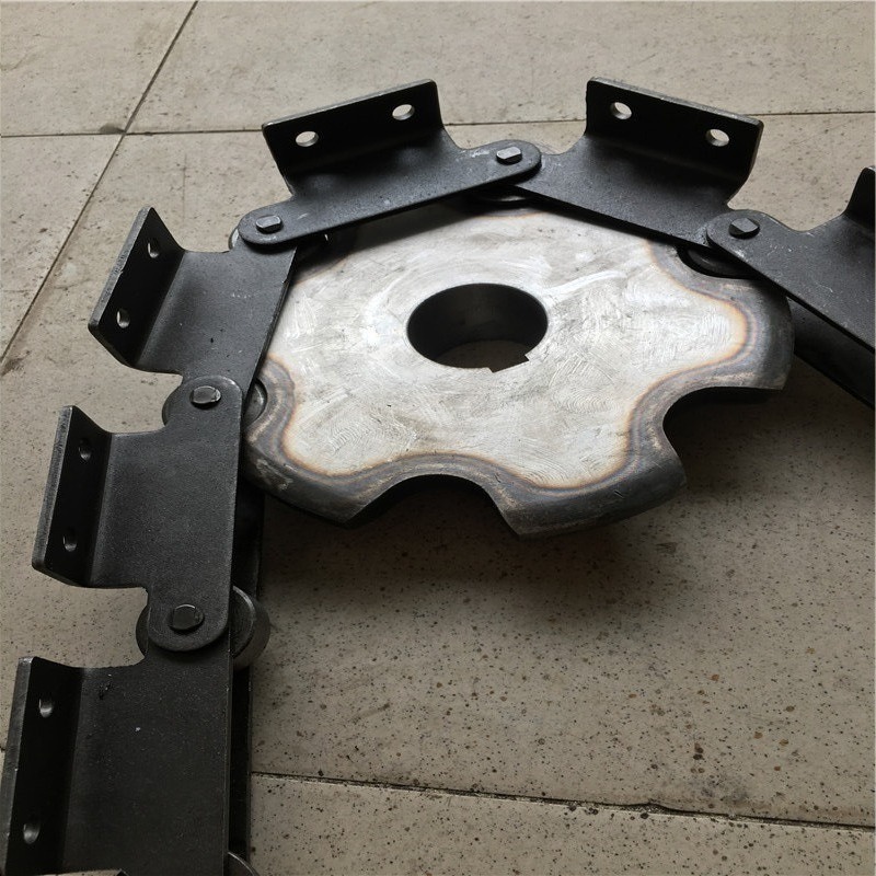 C216AL节距63.5单侧双侧单w双孔C2082碳钢工业输送链条1寸16A定做